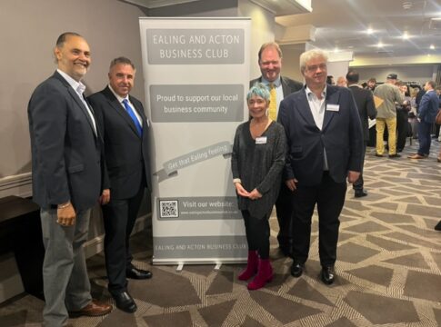 (from L-R) The Hon' Harprit Pitu Suri , Steve Tuckwell MP, Trisha Stewart, Councillor Julian Gallant, Councillor Henry Higgins. Photo: EALING.NEWS