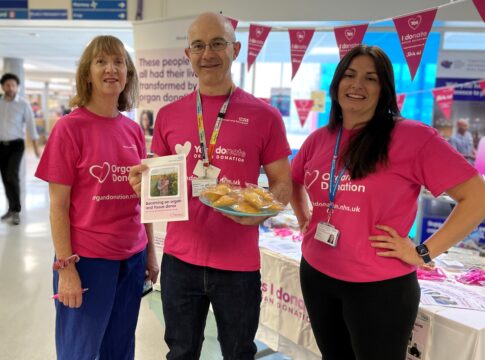 Organ Donation Week. Photo: LNWH