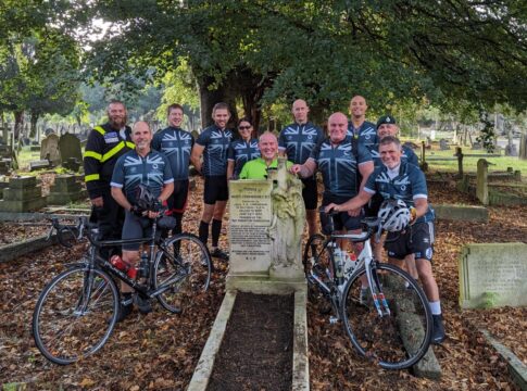 The Not Forgotten cyclists. Photo: The Not Forgotten