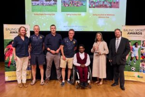 Ealing Hockey Club winning an Ealing Sport Award