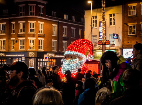 Santa on the mount in Acton