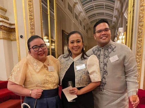 (R) Bryan Bernal from West London NHS Trust at Buckingham Palace. Photo: West London NHS Trust