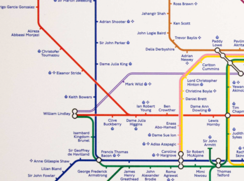 Engineering Tube map. Photo: Transport for London