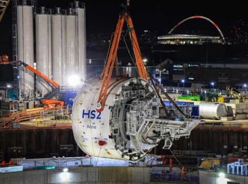 HS2 tunnelling. Photo: HS2
