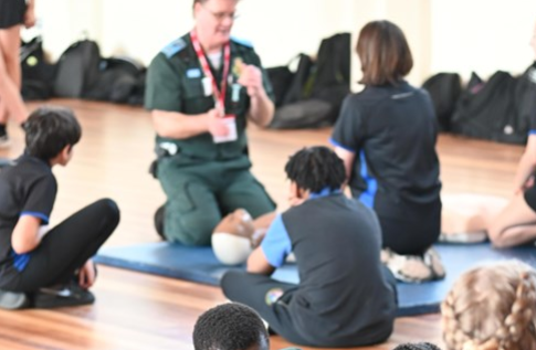 Training schoolchildren to be lifesavers. Photo: London Ambulance Service