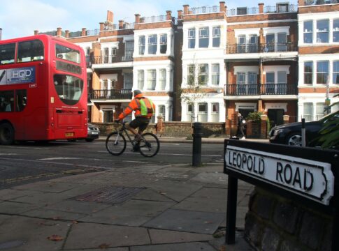 Uxbridge Road Leopold Road Junction. Photo: London Cycling Campaign