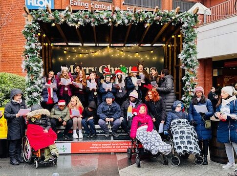 St Ann's Foundation singing Christmas carols.
