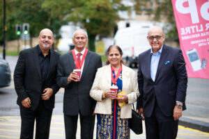 Councillor Mohinder Midha at opening of Texaco Viaduct Service Station. Photo: Golden Cross Group