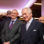 King Charles III visits Ealing Broadway and meets Andrew Rollings, centre director. Photo: SWNS / British Land.