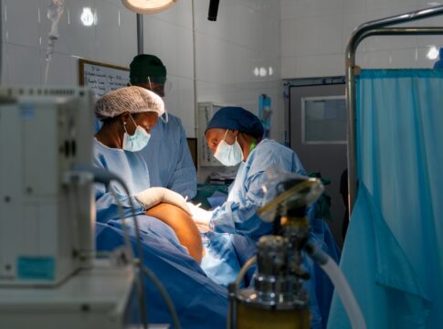 Sala Abdalla helping people in Sudan.