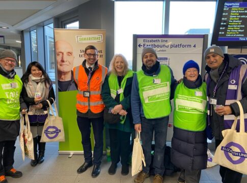 Ealing Samaritans at Ealing Broadway on Brew Monday. Photo: Ealing Samaritans