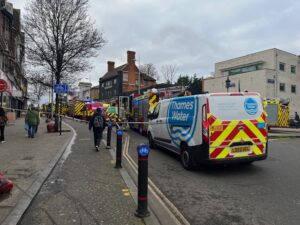 Fire in Acton High Street. Photo: EALING.NEWS