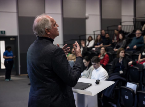 Paul Polman at University of West London. Photo: University of West London