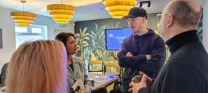 Will Poulter at the Circle cafe. Photo: HFEH Mind