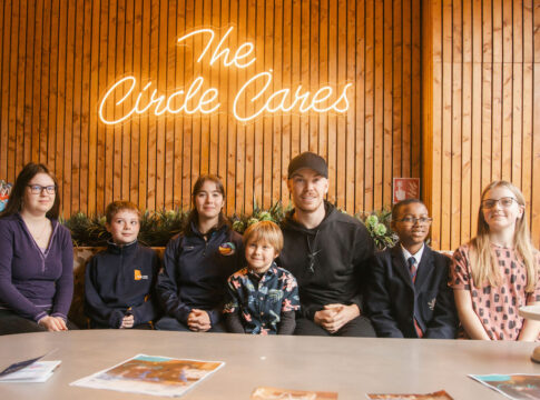 Will Poulter at the Circle cafe. Photo: HFEH Mind