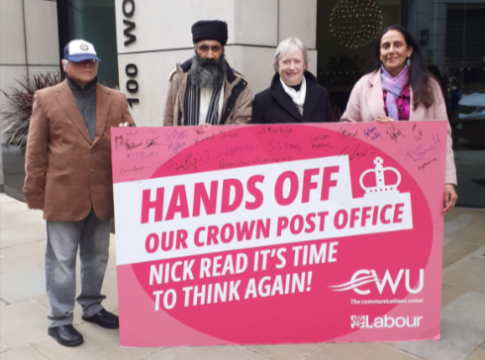 Southall residents deliver petition to Post Office CEO Nick Read