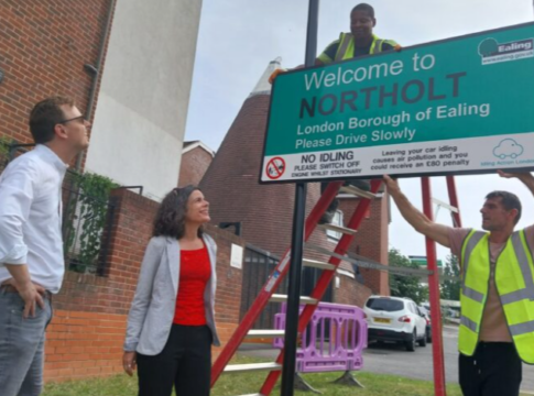 Councillor Deirdre Costigan and Councillor Peter Mason. Photo: Ealing Council