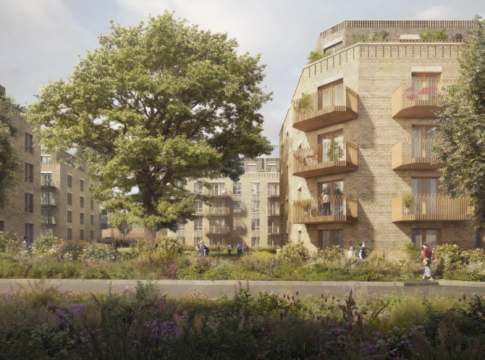 Computer generated image of Twyford Abbey development. Image: Clarion Housing Group