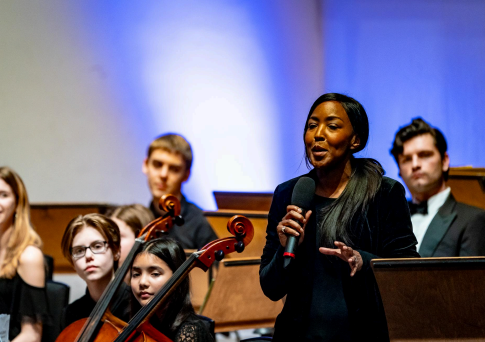 Angellica Bell at Notting Hill & Ealing High School 150th anniversary concert. Photo: Steve Gregson/NHEHS