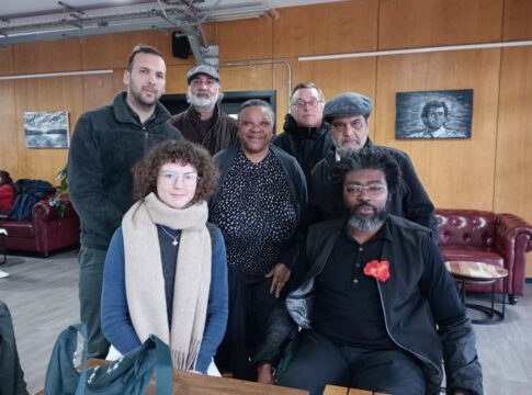 Clean Air for Southall and Hayes (CASH) meets with Zack Polanski and Kye Gbangbola. Photo: CASH