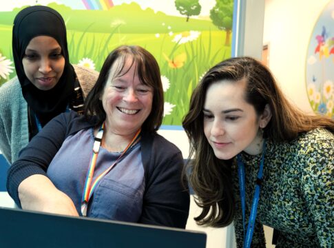 Monitoring diabetes at Ealing Hospital. Photo: LNWH