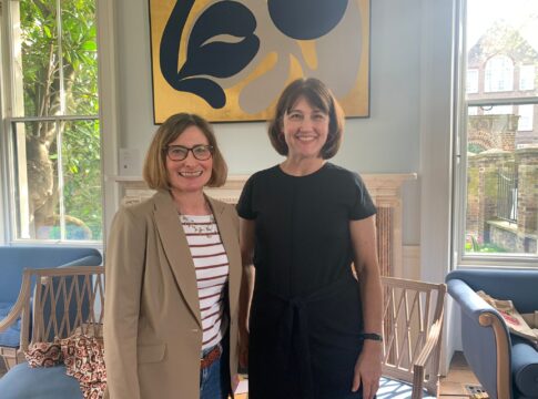 (L-R) Amelia Fairney, Penguin Books and Anne Marie Ryan, Hachette Kids at Ealing Book Festival. Photo: EALING.NEWS