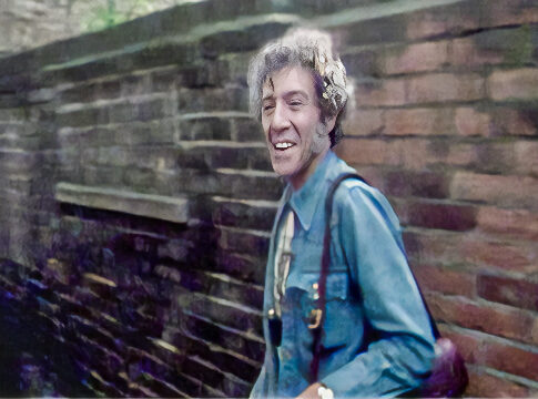 Alexis Korner in 1977 outside the premises of the former Ealing Club. Picture credit: 62films