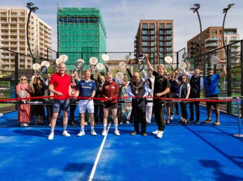 Parkside Padel Club at The Green Quarter. Photo: Berkeley Group