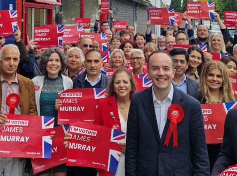 James Murray launches Ealing North re-election campaign. Photo: Ealing Labour