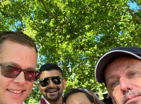 Diogene De Souza (second from left) with other scout volunteers. Photo: Ealing Scouts