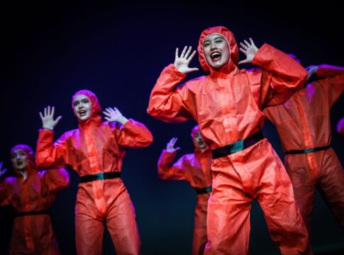 Students performing from Stagecoach Performing Arts School. Photo: Stagecoach