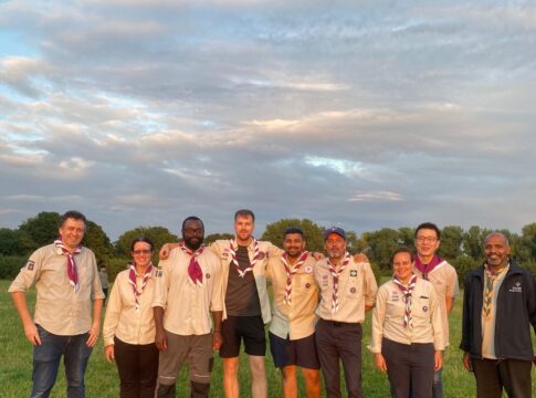 Hanwell Scouts celebrate success. Photo: Hanwell Scouts