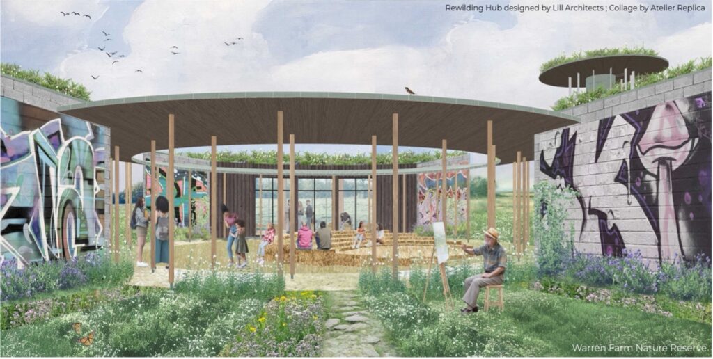 Warren Farm building concept. Image: Lill Architects