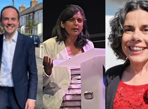 (L-R), James Murray MP, Dr Rupa Huq MP, Deirdre Costigan MP