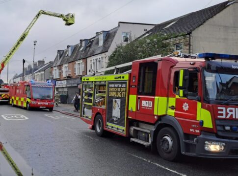 Fire at Norwood Road in Southall. Photo: London Fire Brigade