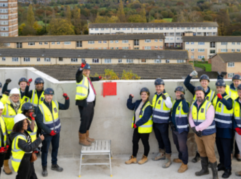 Golf Links topping out ceremony. Photo: Ealing Council