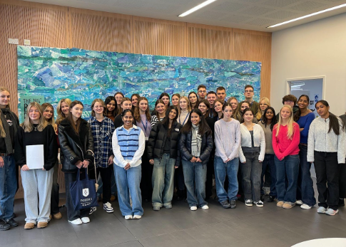 Ukranian students visit Notting Hill & Ealing High School (NHEHS). Photo: NHEHS