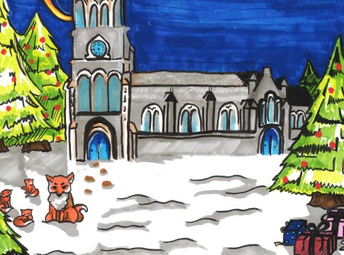 Bianca Mocanescu winning design for Ealing Council Christmas card 2024.
