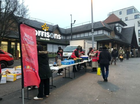 Helping people in Acton. Photo: Who Is Hussain London