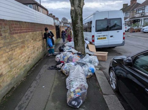 Fly-tipping in Southall. Photo: David Marsden