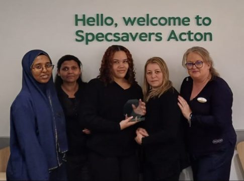 Acton Specsavers wins customer service award. Photo: Specsavers