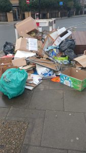 Fly-tipping in Southall. Photo: Angela Fonso