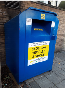 Illegal clothing donation bank in Ealing. Photo: Ealing Council