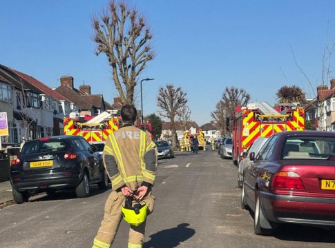 Fire in Keats Way Greenford. Photo: Ealing Police