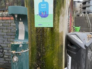 North Acton Square refill water fountain. Photo: EALING.NEWS