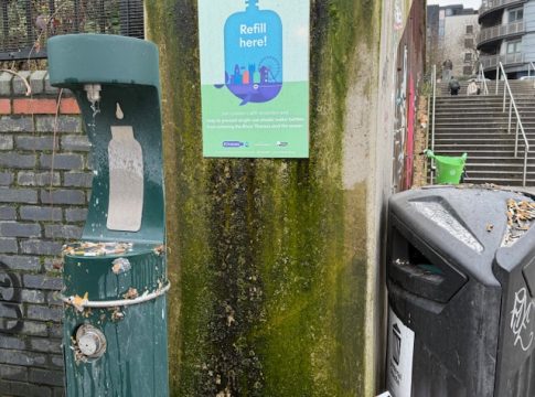 North Acton Square refill water fountain. Photo: EALING.NEWS