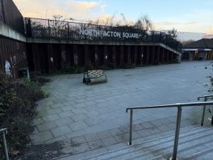 Entrance to North Acton Square. Photo: EALING.NEWS