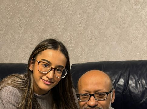 Isha Chana and her father Sunny Chana. Photo: Chana family