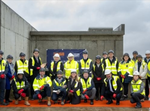 'Topping out' ceremony for new council homes in Northolt. Photo: Ealing Council