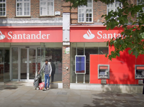 Santander Greenford. Photo: Google Maps